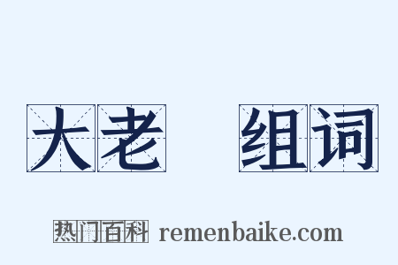 大老爺组词是什么意思的图片